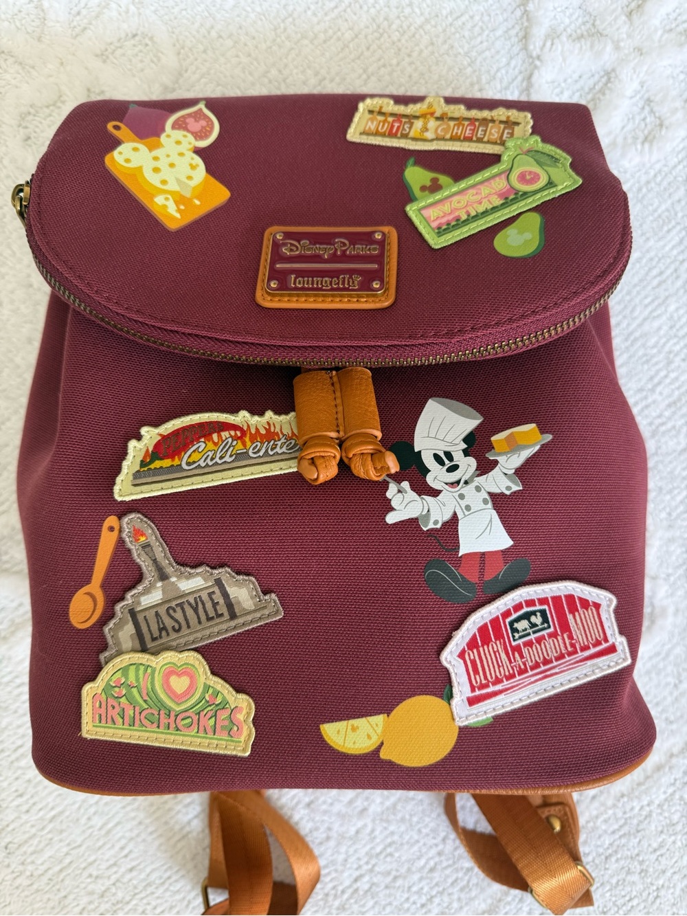 Loungefly DCA Disney Food & Wine Festival 2024 Canvas Mini Backpack - Picture 11 of 11